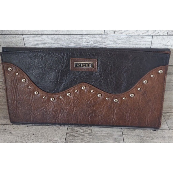 MICHE Classic Bag Shell - "Brandi" - Western Look Faux Leather Studded - Picture 1 of 6